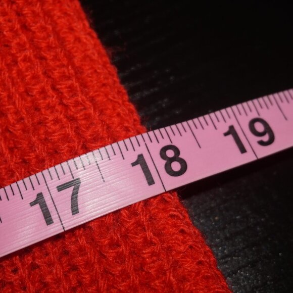 Vintage 70s DVF Diane Von Furstenberg Red Knit Sweater - Picture 9 of 10